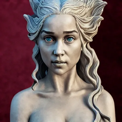 sculpture of an Daenerys Targaryen
