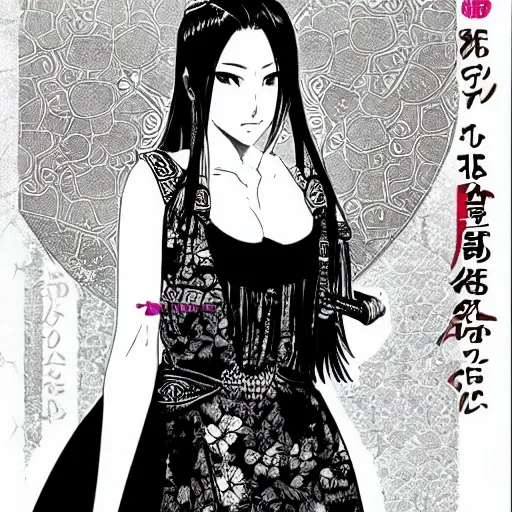 yuna portrait from manga "the diary of bad thoughts" full body with slim curvy body, 

