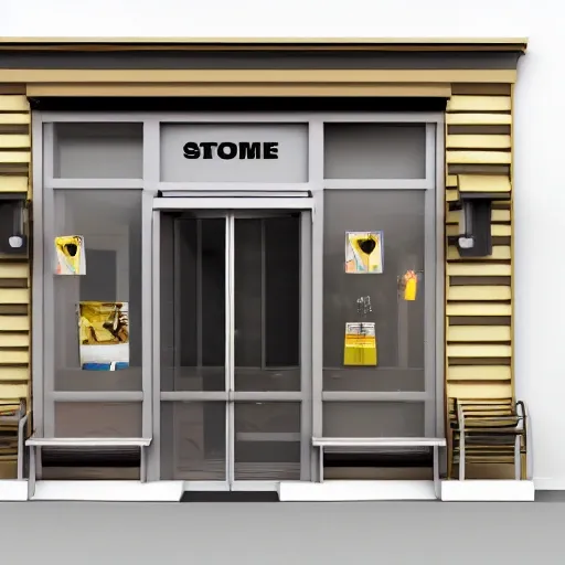 store front, 3D