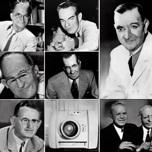 Harry Truman, Doris Day
Red China, Johnnie Ray
South Pacific
Walter Winchell, Joe DiMaggio
Joe McCarthy, Richard Nixon
Studebaker, Television