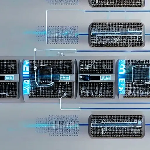 instalciones de internet, con fibra y antenas en algo futurista para una ciudad