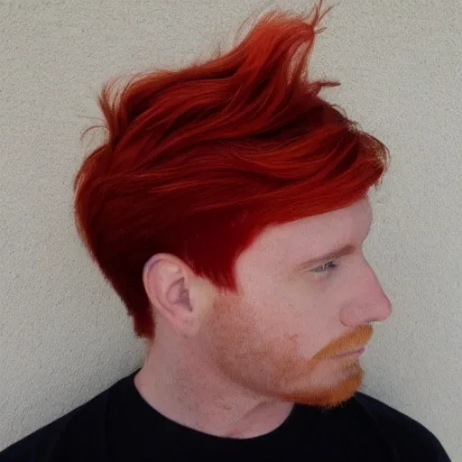 red haired man