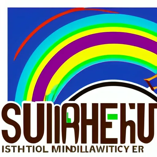 Make a logo for "The Rainbowsurfer Institute for Digital and Media Literacy"