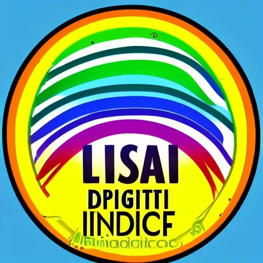 Make a logo for "The Rainbowsurfer Institute for Digital and Media Literacy" , , Cartoon