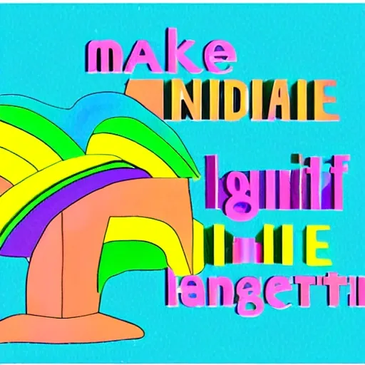 Make a logo for "The Rainbowsurfer Institute for Digital and Media Literacy" , , Cartoon Water Color