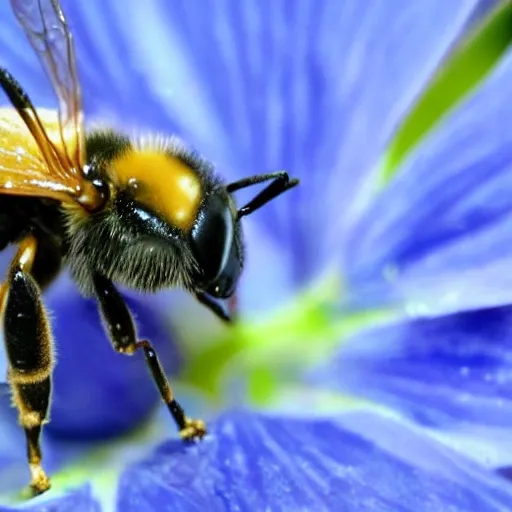 abeja tomando miel que sea caricatura