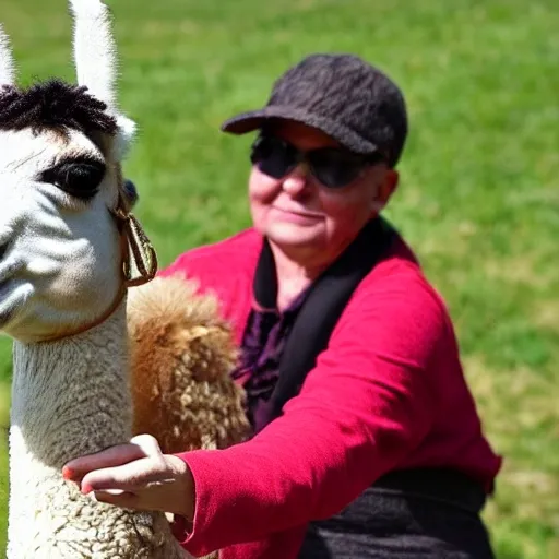 people turn to riding llamas as gas prices rise