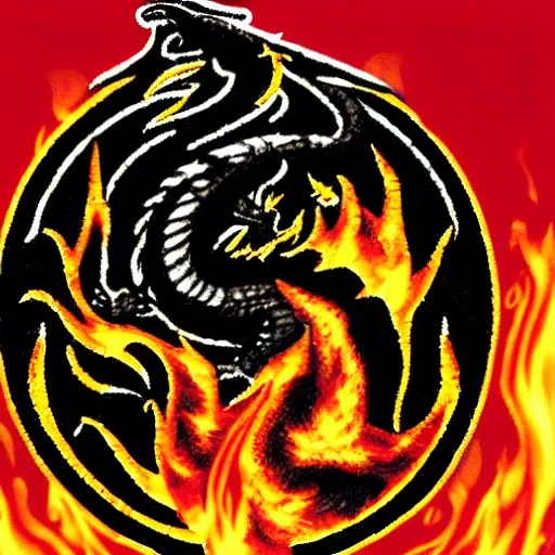 dragon_ oriental_warrior_logo_fire_smoke_rage.