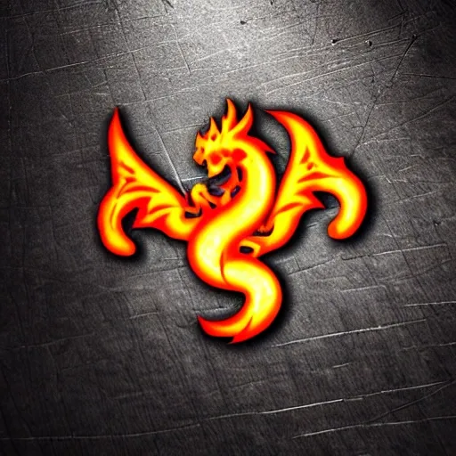 dragon_ oriental_warrior_logo_fire_smoke_rage.