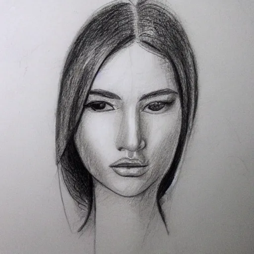 woman, Pencil Sketch - Arthub.ai
