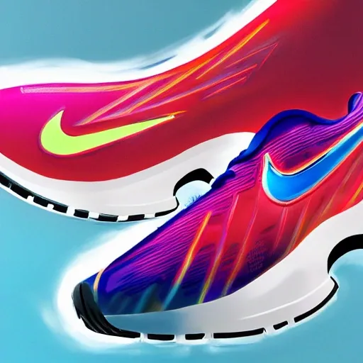 close up photo of Nike air running mens shoes, photography, footwear design, 4k, concept, speed, crayon,colorful, hyper detailed, hyper realistic detailed,, 3D