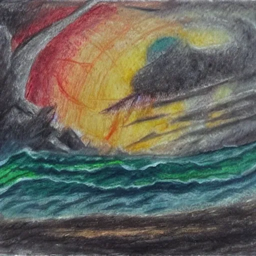 End of the World
, Oil Painting, Pencil Sketch, Water Color