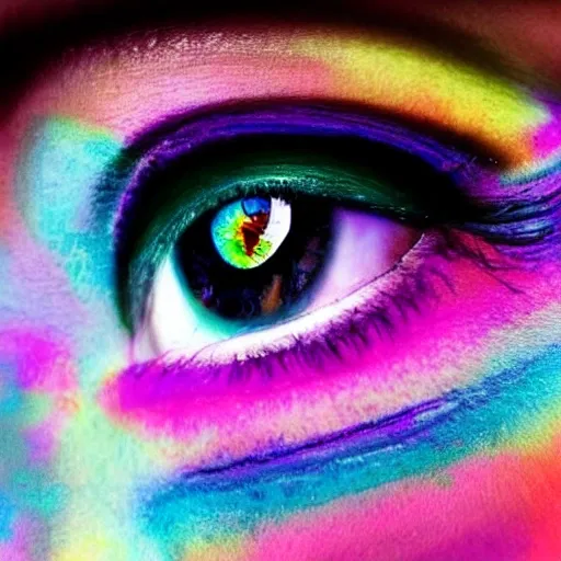 Colorful fantasy eye