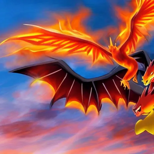 Phoenix and Charizard