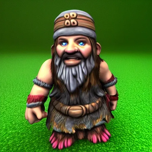 Dwarf Druid, 3D