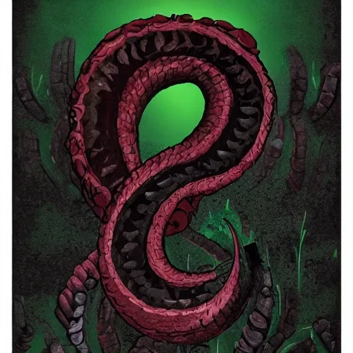 Worms, blood, ruins, black, jade, cover of novel, no text on picture