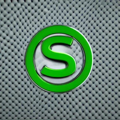 backgroud colour green ,fashion，high-tech, 3D，high-res,a company logo include "G" and "B", 