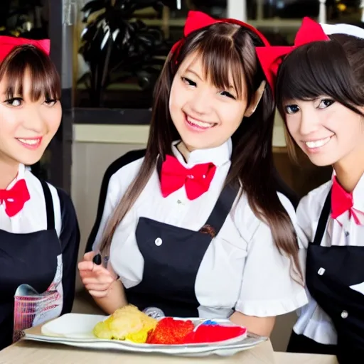 high school girl,maid Cafe,customer service