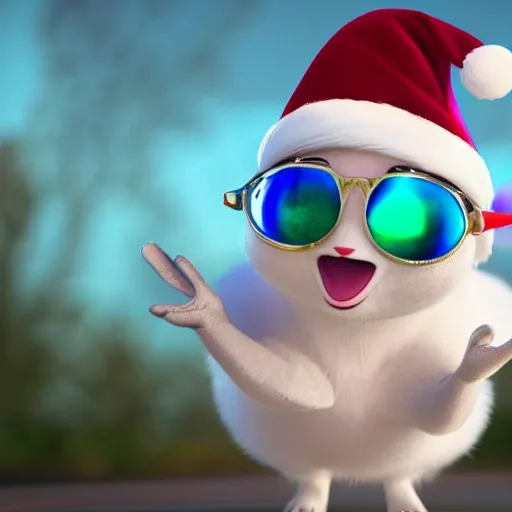 smiling,singing and dancing with headphones,shiny
snowwhite flufy, big bright eyes, symmetrical
ears,flufy tail, wearing a light purple sweater,wearing a
cute hat and silver sunglasses,happy smile, delicate
and fine, fairy tales, incredibly high detailed, pixar
style, bright color , natural light, simple background
with pure color,5 and octane render, trending on
artstation, gorgeous,ultra wide angle, 8k,hd realistic, 8k
hd realistic --q 2 --v 4
umanized rabbits singing in a Christmas choir with
their mouths open:: happy, smiling, happy:: christmas
l
i
ghts, snow:: depth of field, backlight, photorealistic,
bokeh --upbeta --q 2 --v 4
