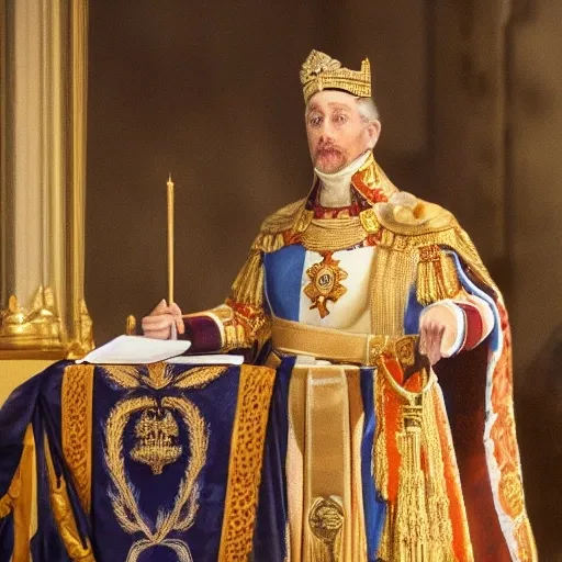 Charles 3 coronation 2023,photorealistic 4k,england,real,good,well,realistic

