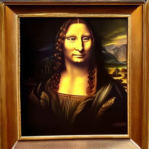 La gioconda,photorealist 8k,, Oil Painting