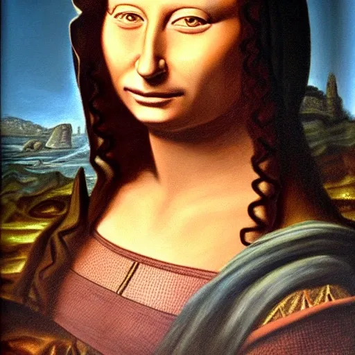 La gioconda,photorealist 8k,, Oil Painting