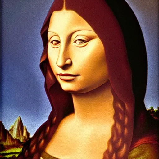 La gioconda,photorealist 8k,, Oil Painting