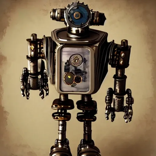 Robot steampunk 