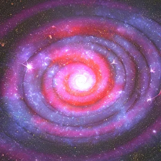 spiral galaxy, 3D, Cartoon