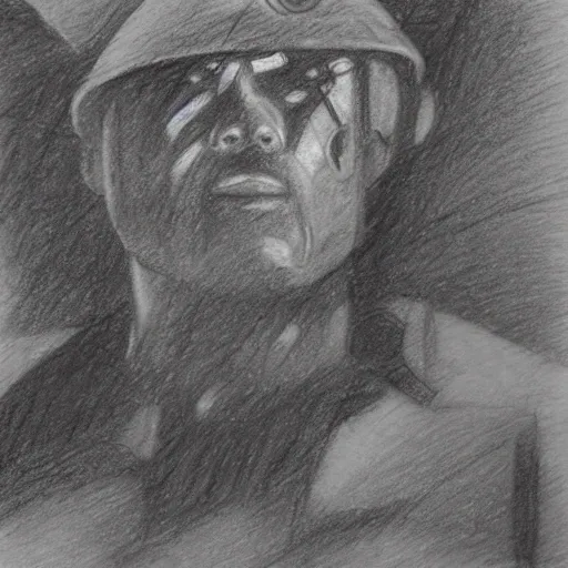 dark miner, Pencil Sketch