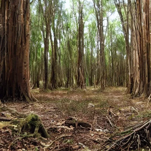 bosque y hongos