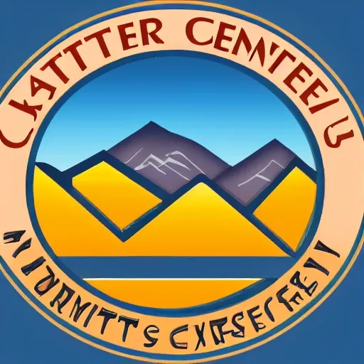 Jg letter center,Security Company logo,Mountains,waters