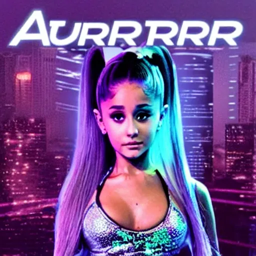 Ariana grande in cyberpunc world 