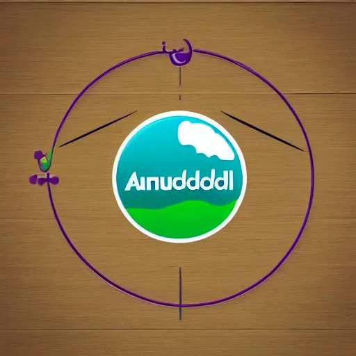 AroundDeal Logo, science and technology,
line,