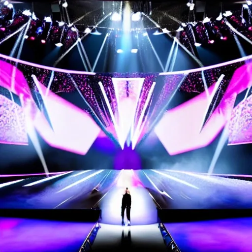eurovision 2023 singer exhibition 4k octane render hyperrealistic 