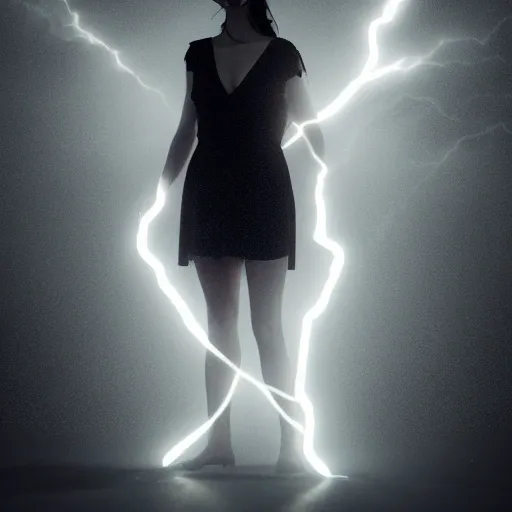 mysterious woman 8k hyperrealistic full body portrait, good lightning, perfect symmetry
