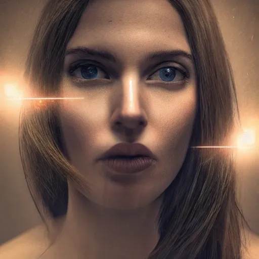 mysterious woman 8k hyperrealistic full body portrait, good lightning, perfect symmetry
