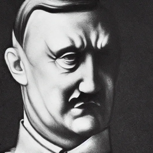 hitler, in the style of Michelangelo,