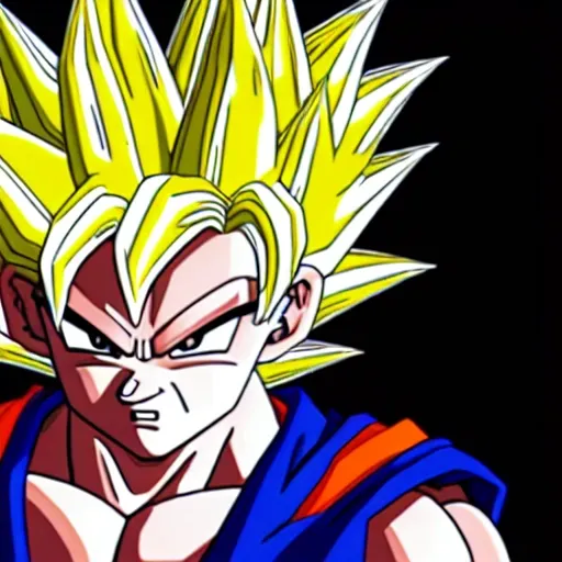 goku ssj3 hyperrealistic, perfect face, perfect angles, perfect symmetry, 8k
