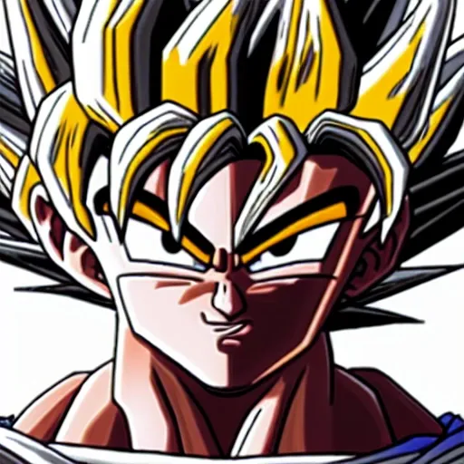 goku ssj3 hyperrealistic, perfect face, perfect angles, perfect symmetry, 8k
