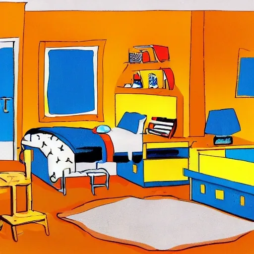 child's bedroom, Cartoon