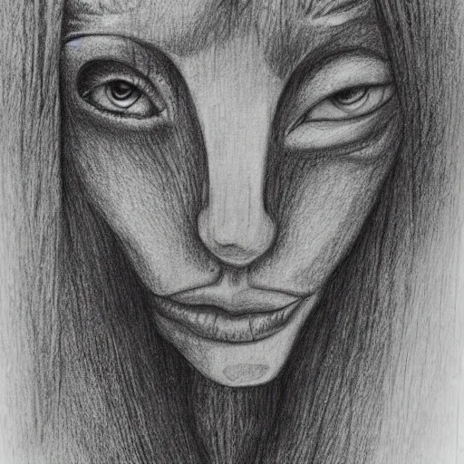 pensamiento intrusivo, Trippy, Pencil Sketch