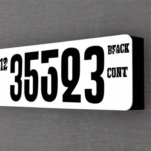 black and white score counter board 
