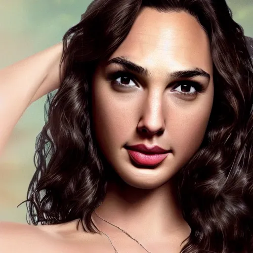 gal gadot, photorealistic