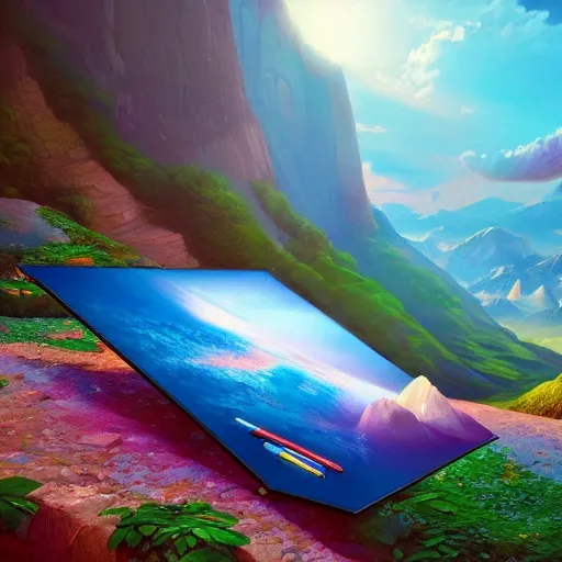 lenovo thinkpad t400, beautiful scenery, perfect picture quality, bright colors, unreal engine highly rendered, oil on canvas, trending on artstation, featured on pixiv, cinematic composition, extreme detail, metahuman creator, Size: 1920x1080