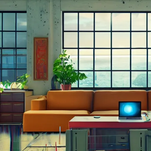 realistic office, laptops Visual Studio Code, beautiful scenery, perfect picture quality, bright colors, unreal engine highly rendered, oil on canvas, trending on artstation, featured on pixiv, cinematic composition, extreme detail, metahuman creator, Size: 1920x1080