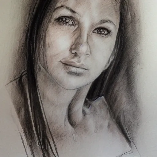 , Pencil Sketch, NANCY RICCI, RETRATO, Water Color - Arthub.ai