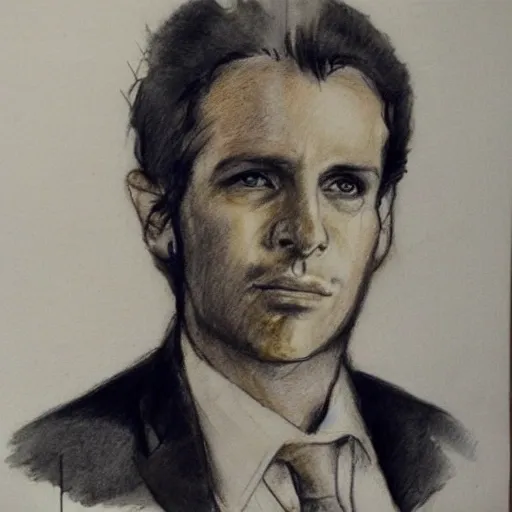 , Pencil Sketch, RICARDO PIGNANELLI SMATA, RETRATO, Water Color