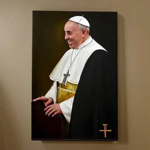 papa francisco, vaticano, Oil Painting