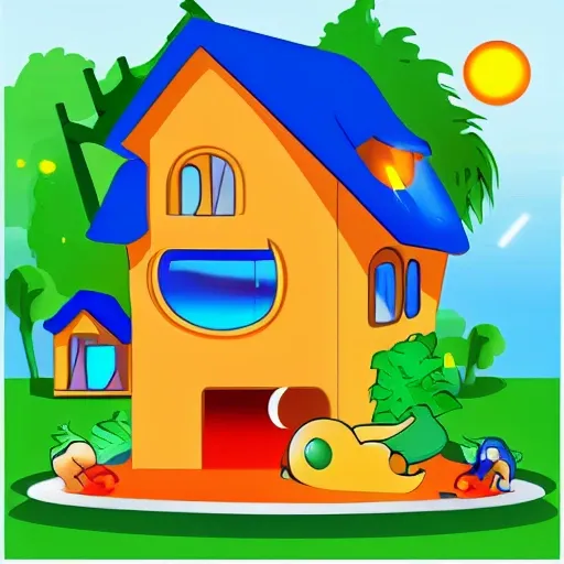 How to draw easy scenery of a house | How to draw easy scenery of a house.  Learn to draw and colour easy scenery,online drawing classes for kids. | By  Tiny Prints